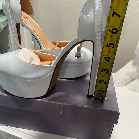 Chic White Platform Heels - Picture 2 of 8
